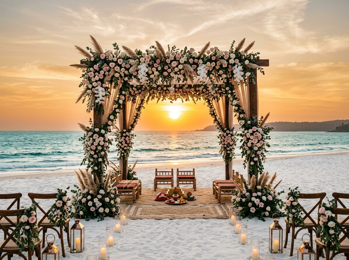 Sunset Beach Mandap in Goa